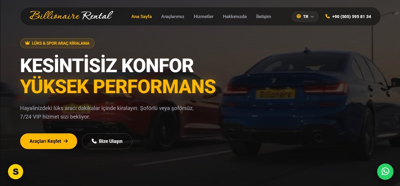 Rental Car Site Görseli